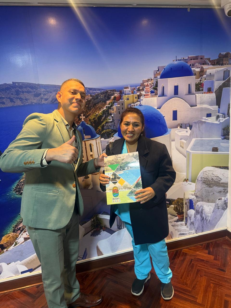 Huéspedes del resort