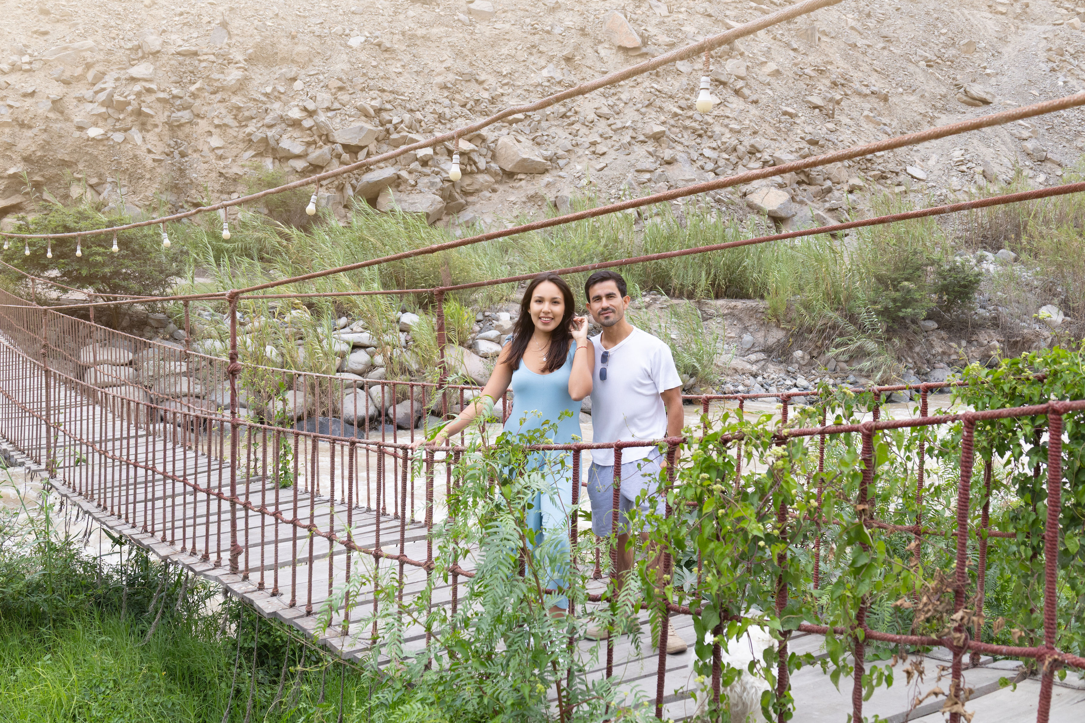 Puente familiar en el resort